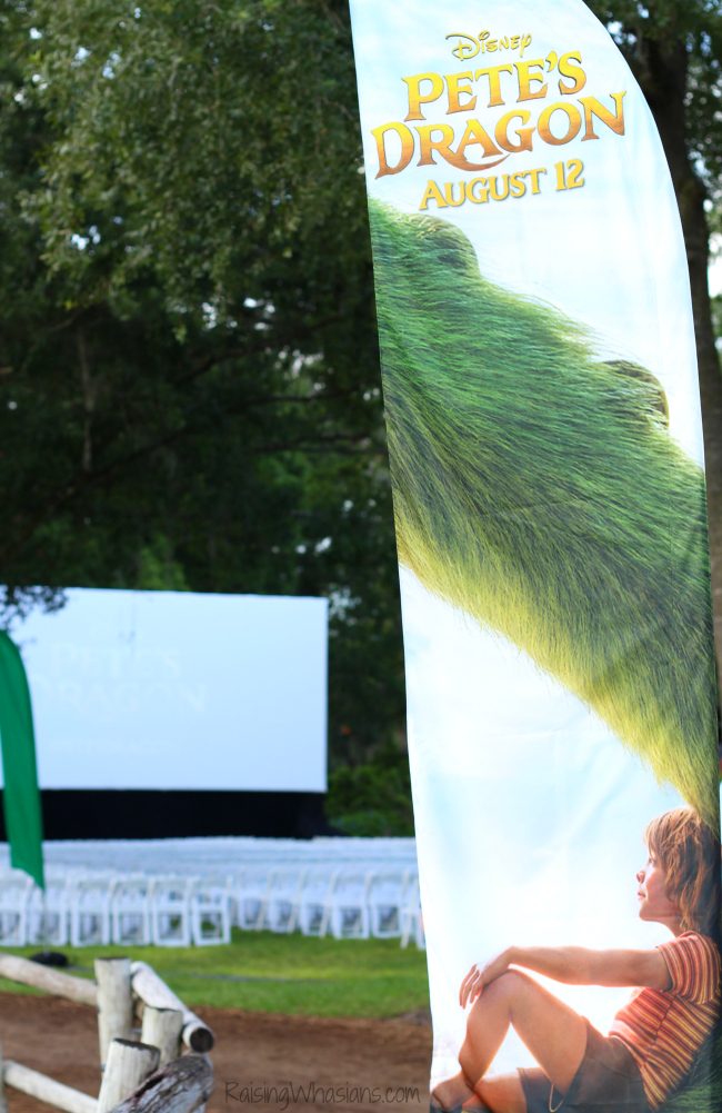 Pete's dragon movie screening Disney world
