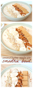 Apple pie smoothie bowl pinterest