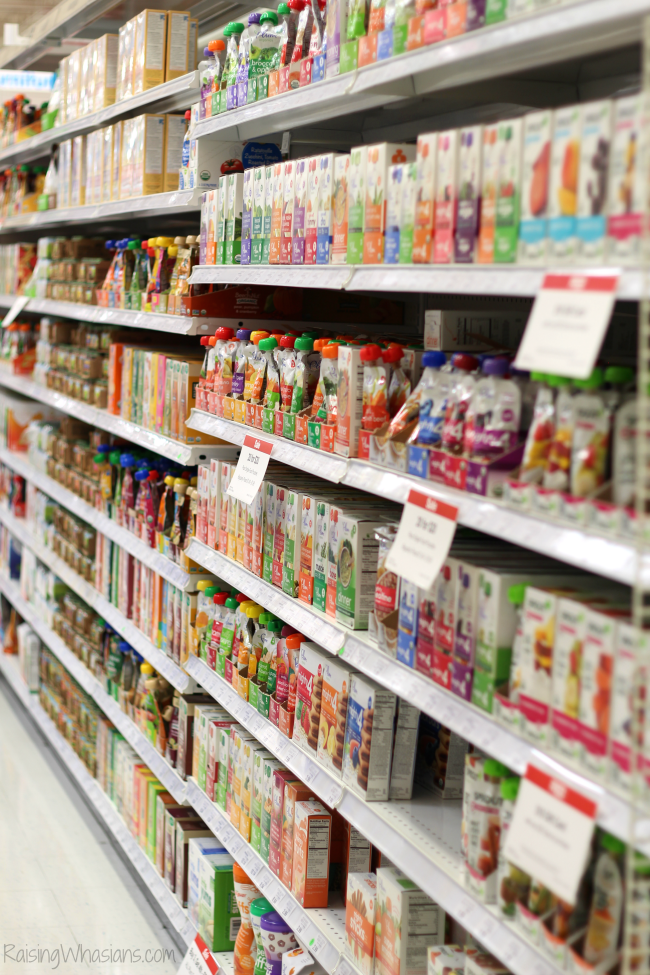 That Time I Was Wrong | Baby Food Challenge Baby food aisle Babies R Us