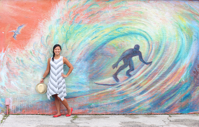 Exploring Cocoa Beach art murals with Amopé Cocoa beach art exploration