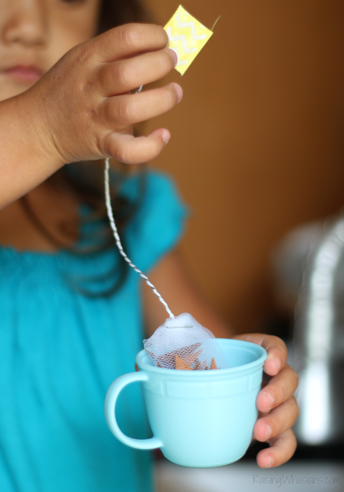 DIY felt tea bags
