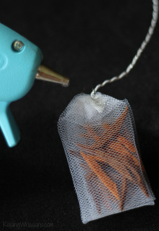 Felt tea bags craft