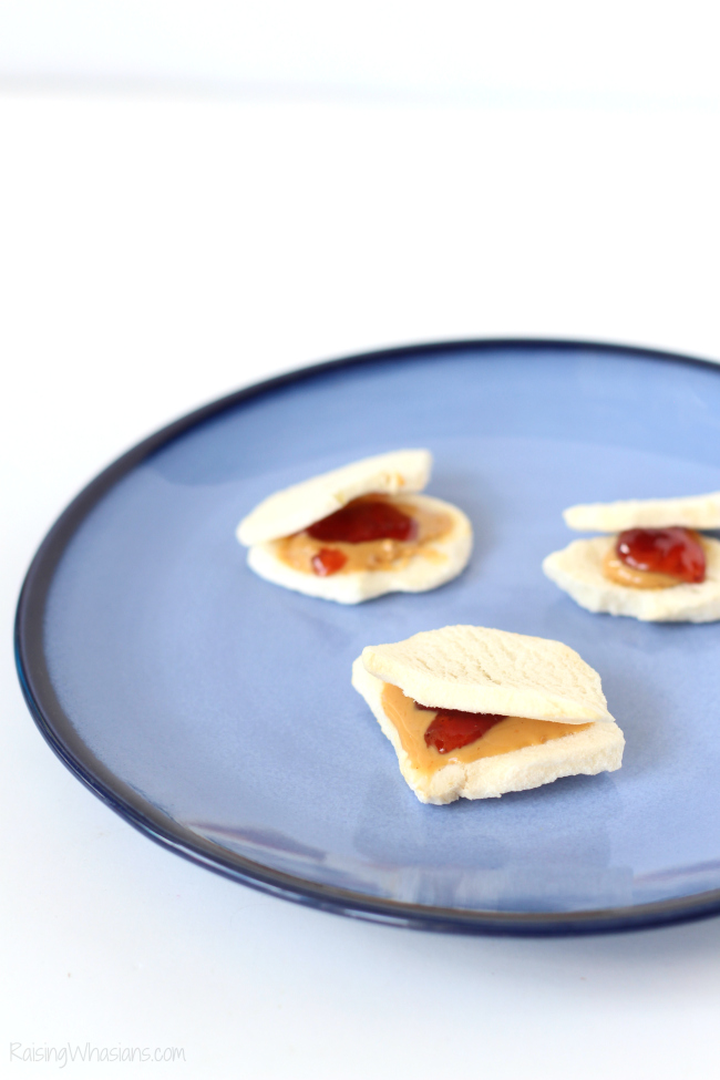 PBJ apple sandwiches