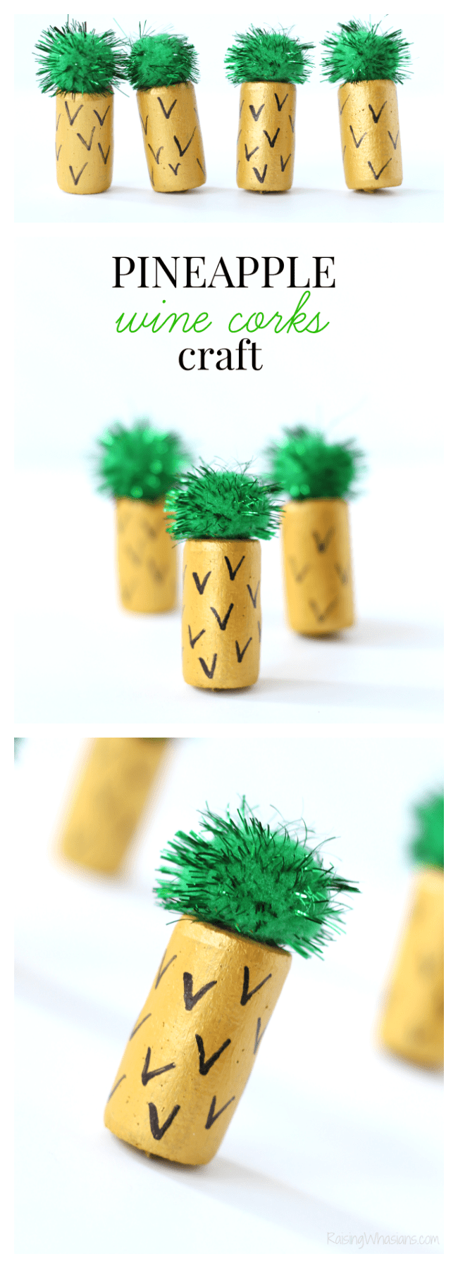 Pineapple wine corks craft pinterest