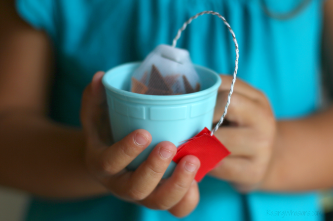 Pretend tea bag craft