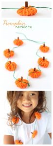 Pumpkin necklace craft pinterest