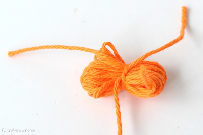 Pumpkin yarn craft