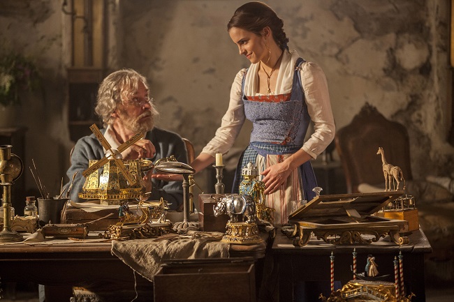 Just Released Beauty and the Beast Photos That Will Give You Chills #BeOurGuest - Raising Whasians Belle's dad Kevin Kline