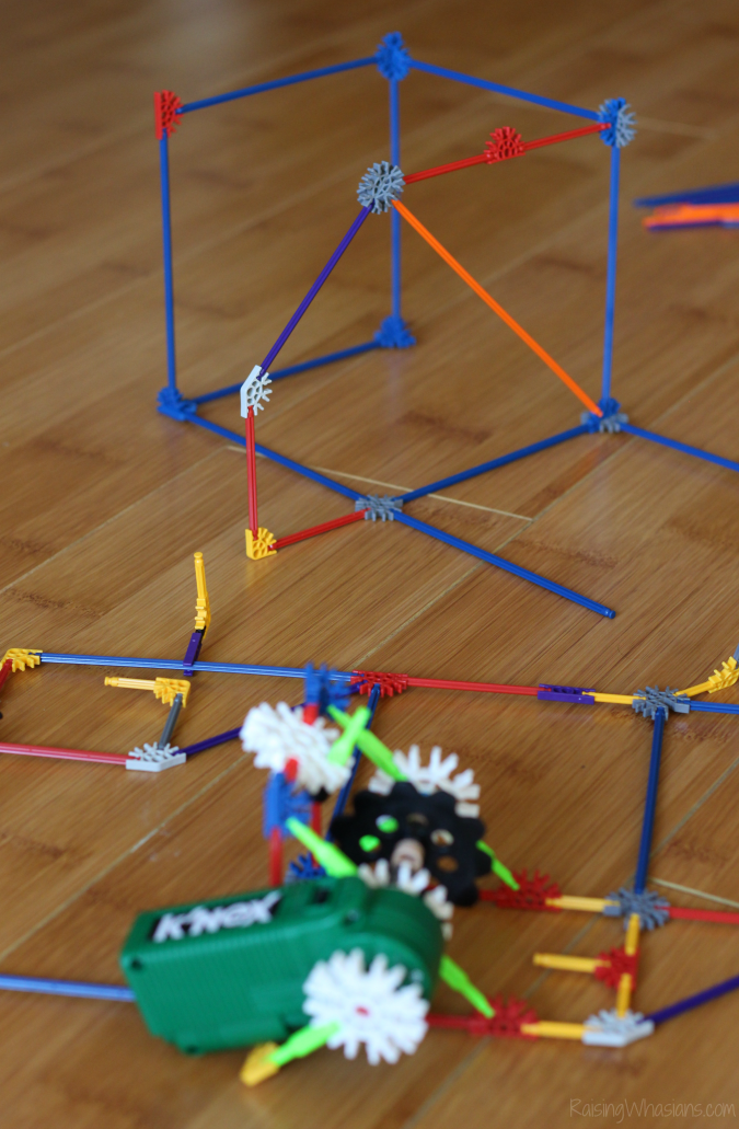 STEM Building Fun with K'NEX Wild Whiplash Roller Coaster - Raising ...