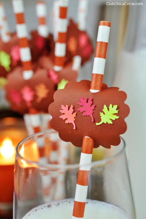 45 Thankful Thanksgiving Crafts for Kids - Raising Whasians Fall leaf party straws craft idea
