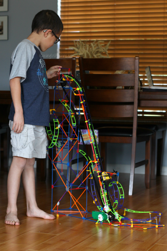 KNEX roller coaster video wild whiplash