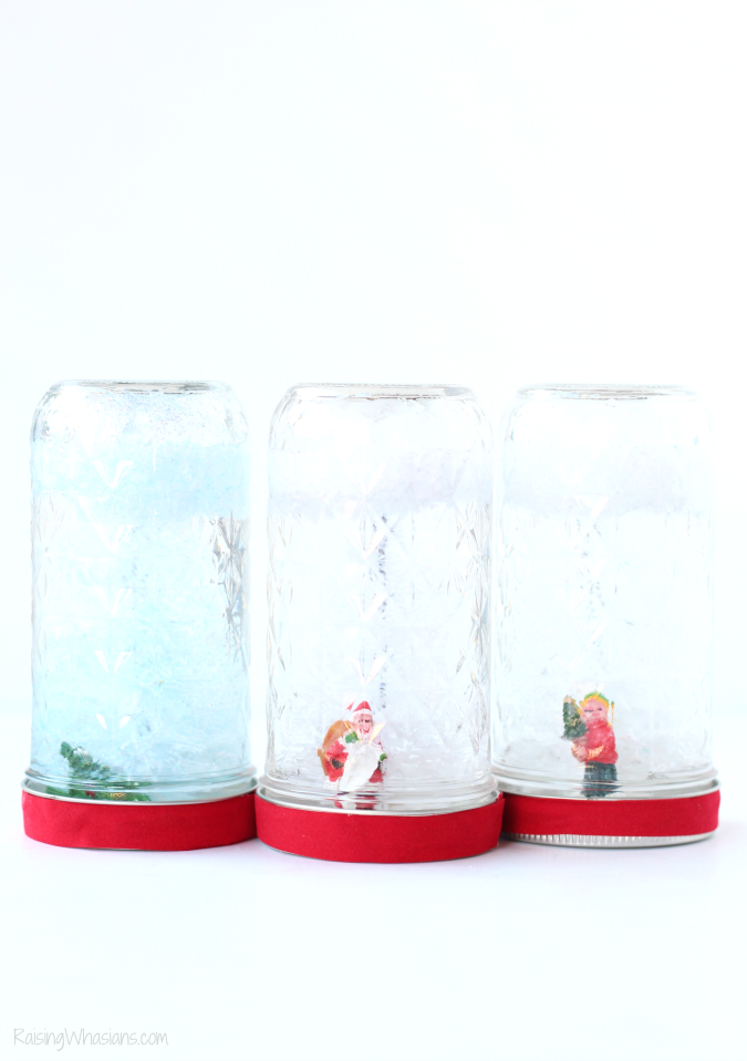 DIY Holiday Snow Globe Craft Made with Family Dollar - Raising Whasians