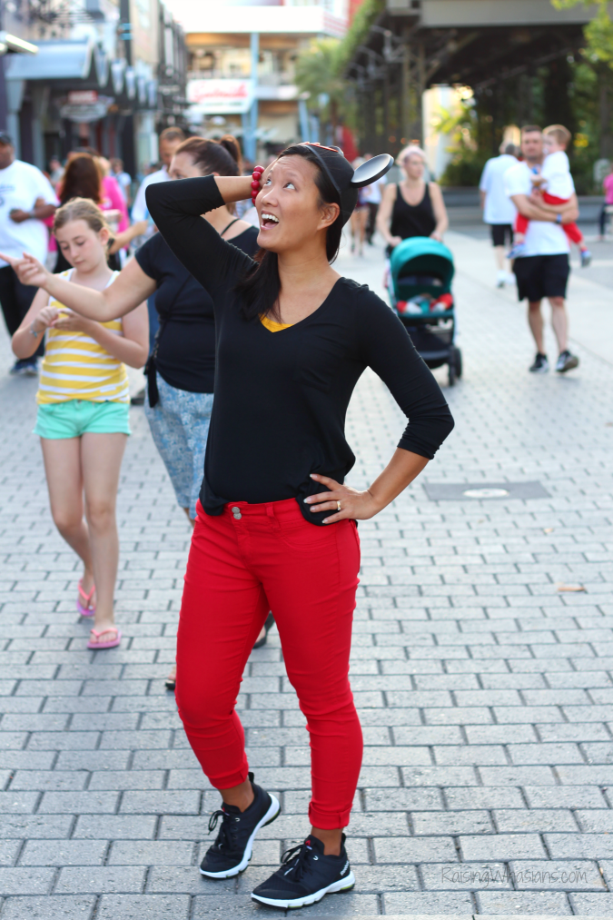 Best Tips for Visiting Disney Springs - Raising Whasians Mickey mouse bounding