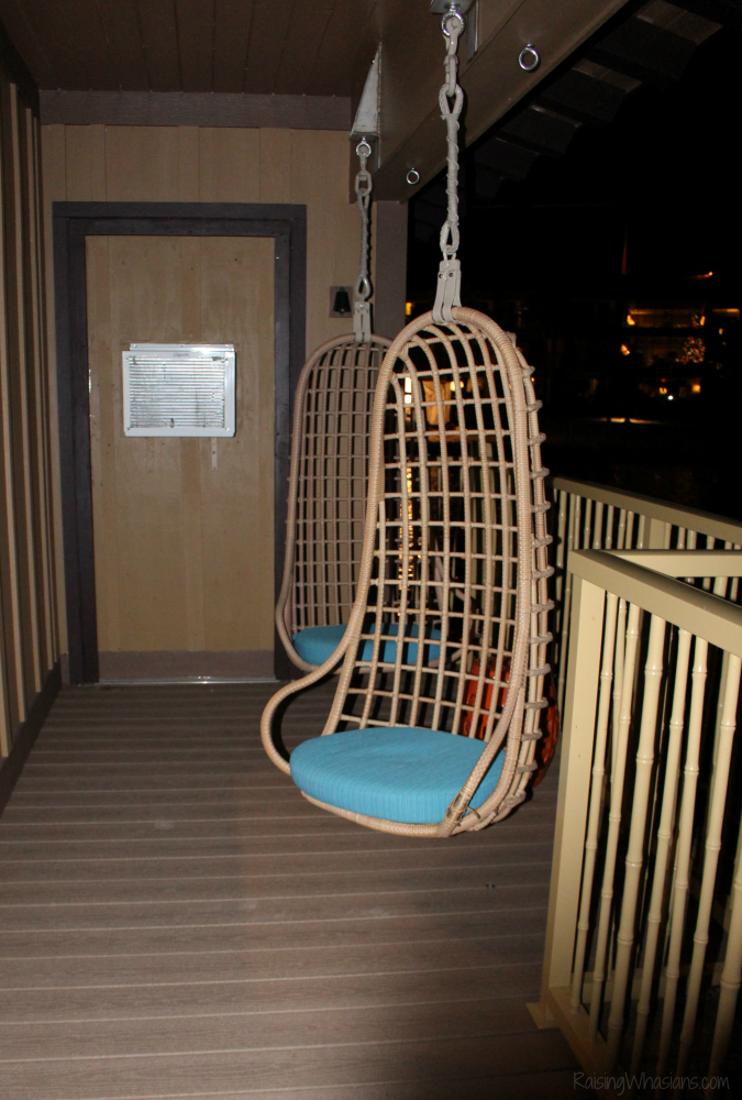 Polynesian bungalows porch swings