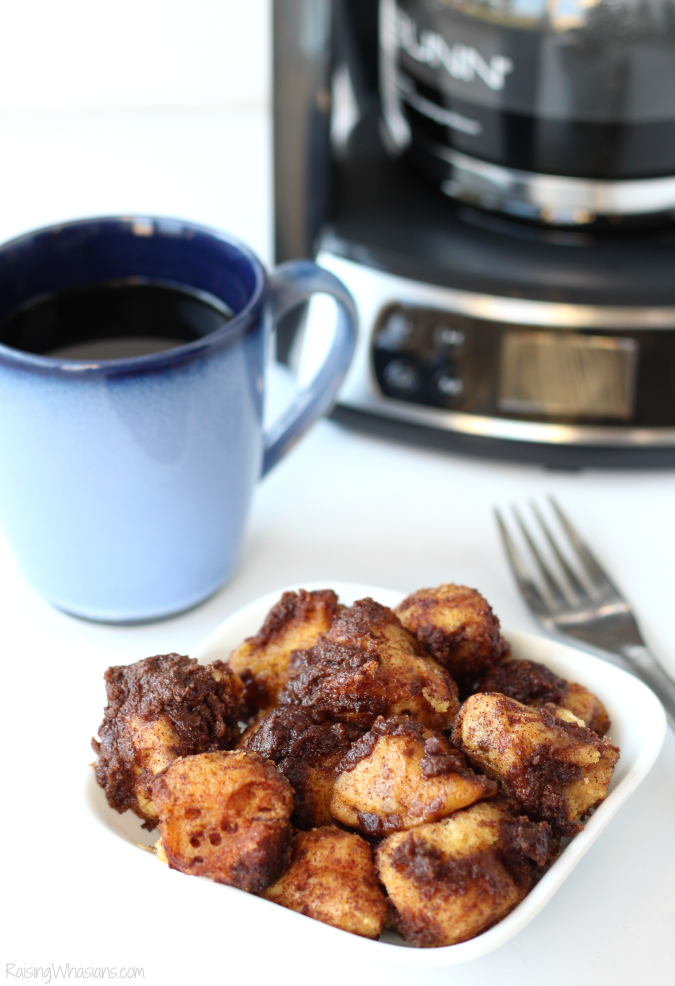 Slow Cooker Coffee Cake Monkey Bread - Raising Whasians Slow Cooker Coffee Cake Monkey Bread #PerfectCoffeeatHome | Pair this delicious slow cooker breakfast for the holidays with coffee made with BUNN - This easy breakfast recipe will save time in the kitchen and let you enjoy the holidays together #Breakfast #SlowCooker #Recipe #SlowCookerRecipe
