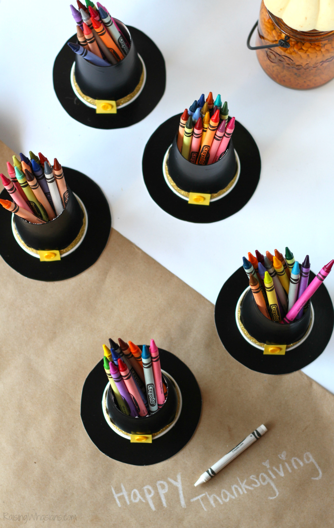 Thanksgiving kids craft pilgrim hat