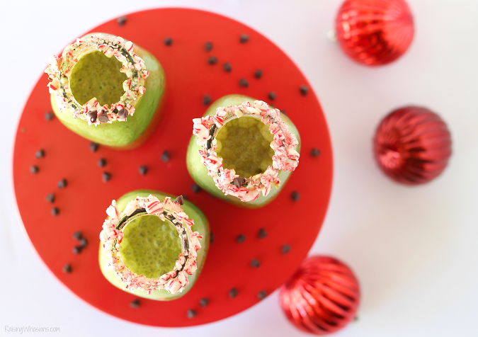 Healthy mint chocolate chip milkshake for kids
