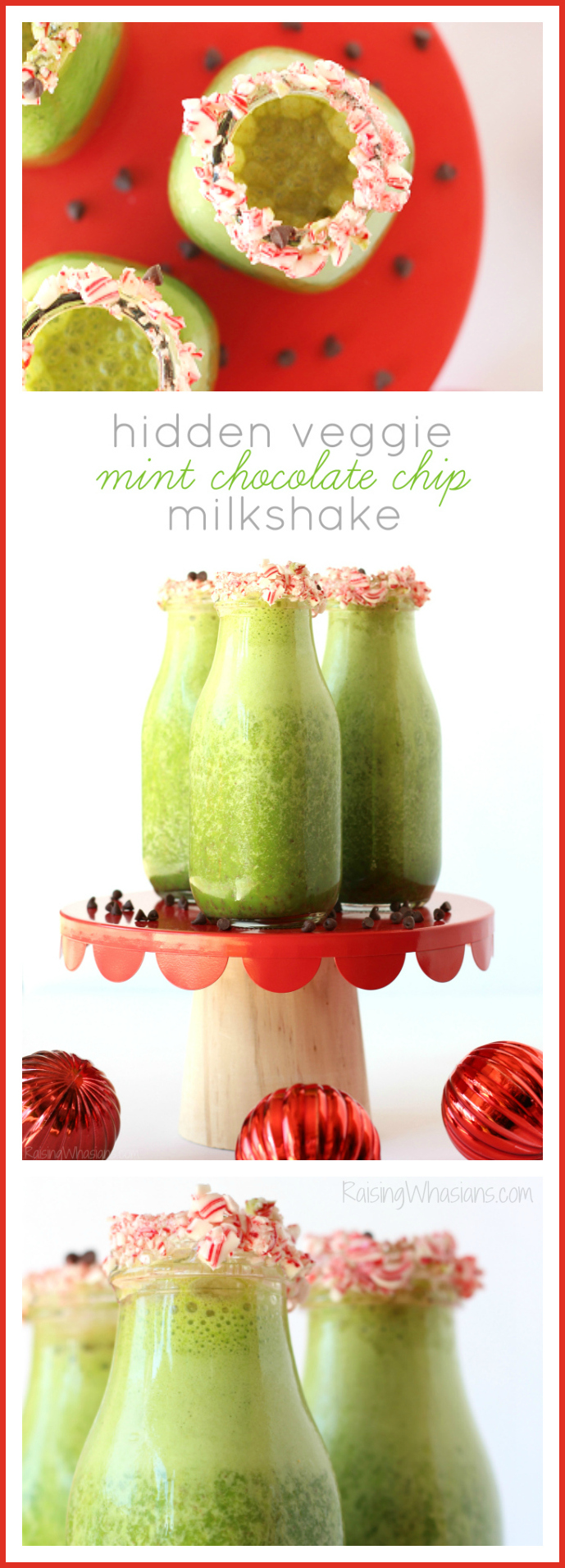 Hidden veggie mint chocolate chip milkshake pinterest