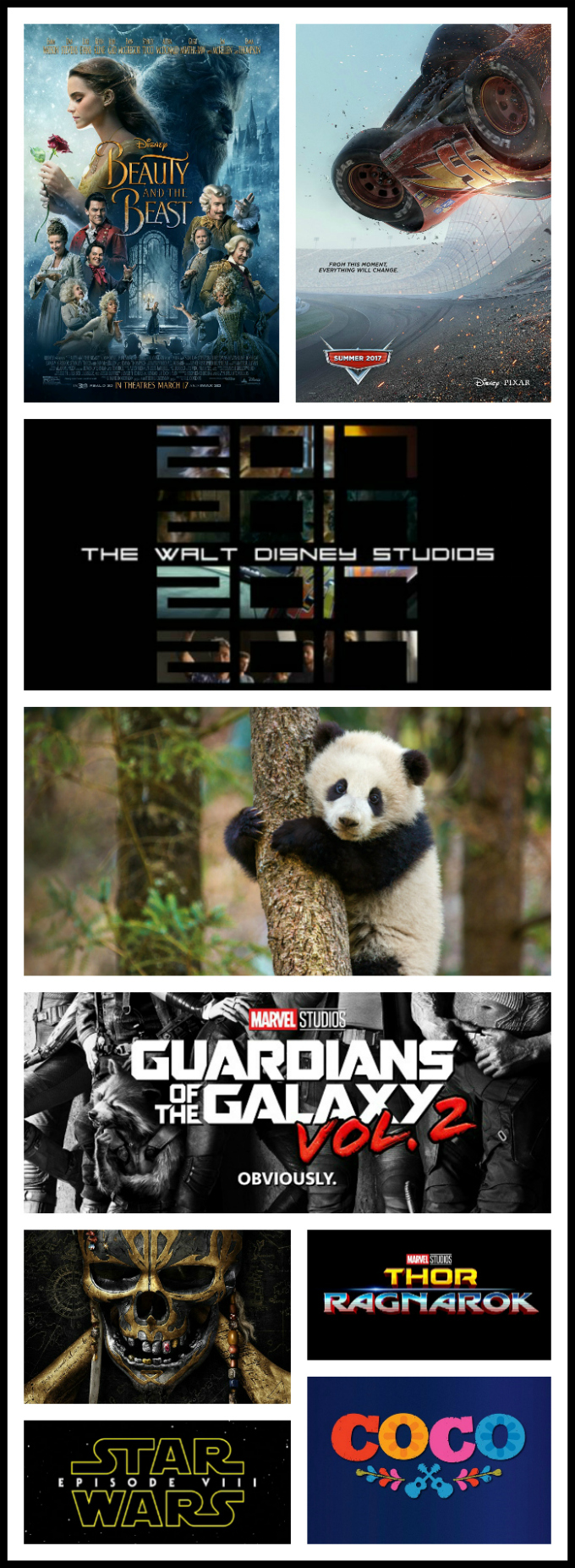 2017 Disney movie line up pinterest