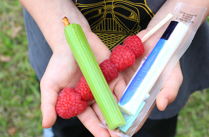 Healthy Lightsaber Snack Ideas for Kids - Raising Whasians Easy star wars snacks for kids