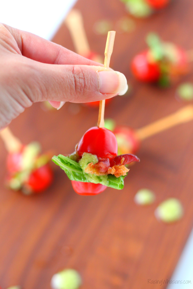 Healthy BLT appetizer