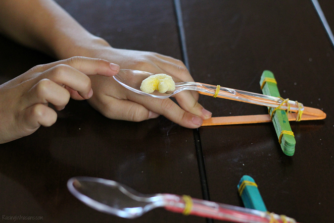 Snack launcher kids activity