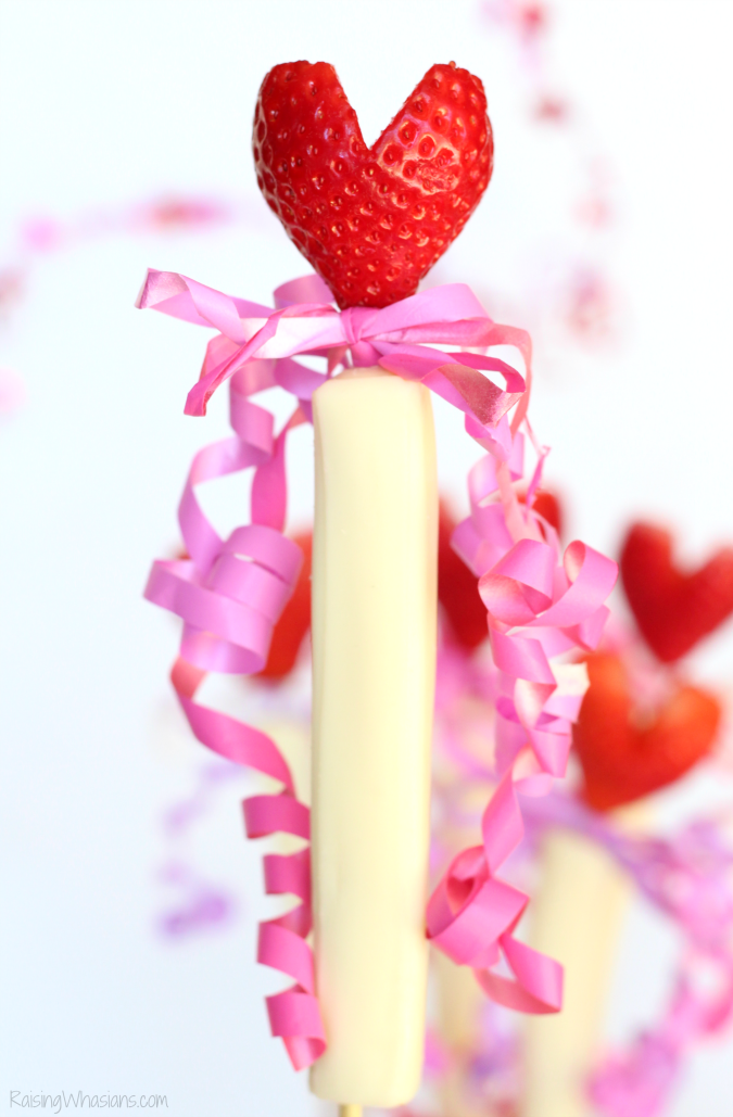 Valentine's day wand snack