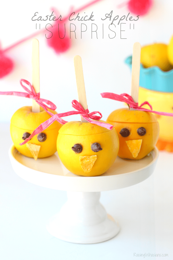 Easter chick apples