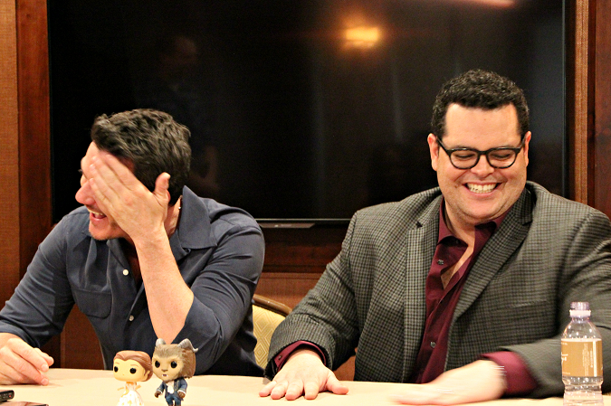 Josh Gad Luke Evans interview beauty and the beast