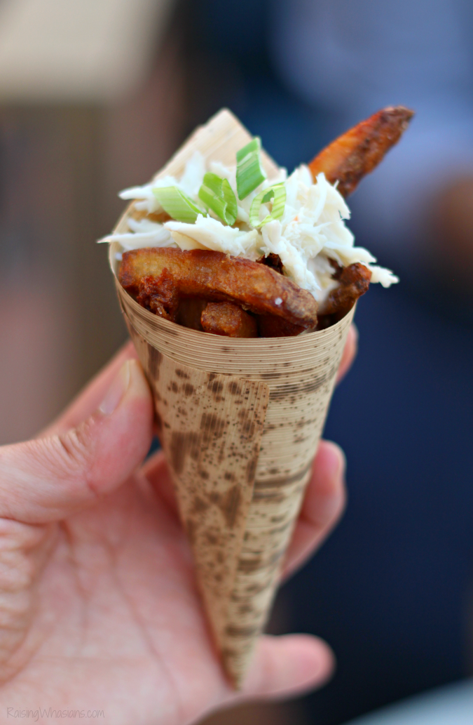 Paddlefish crab fries