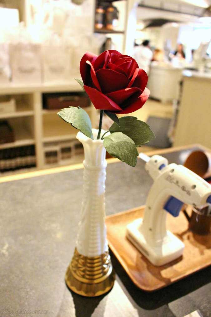 Paper rose beauty and the beast craft