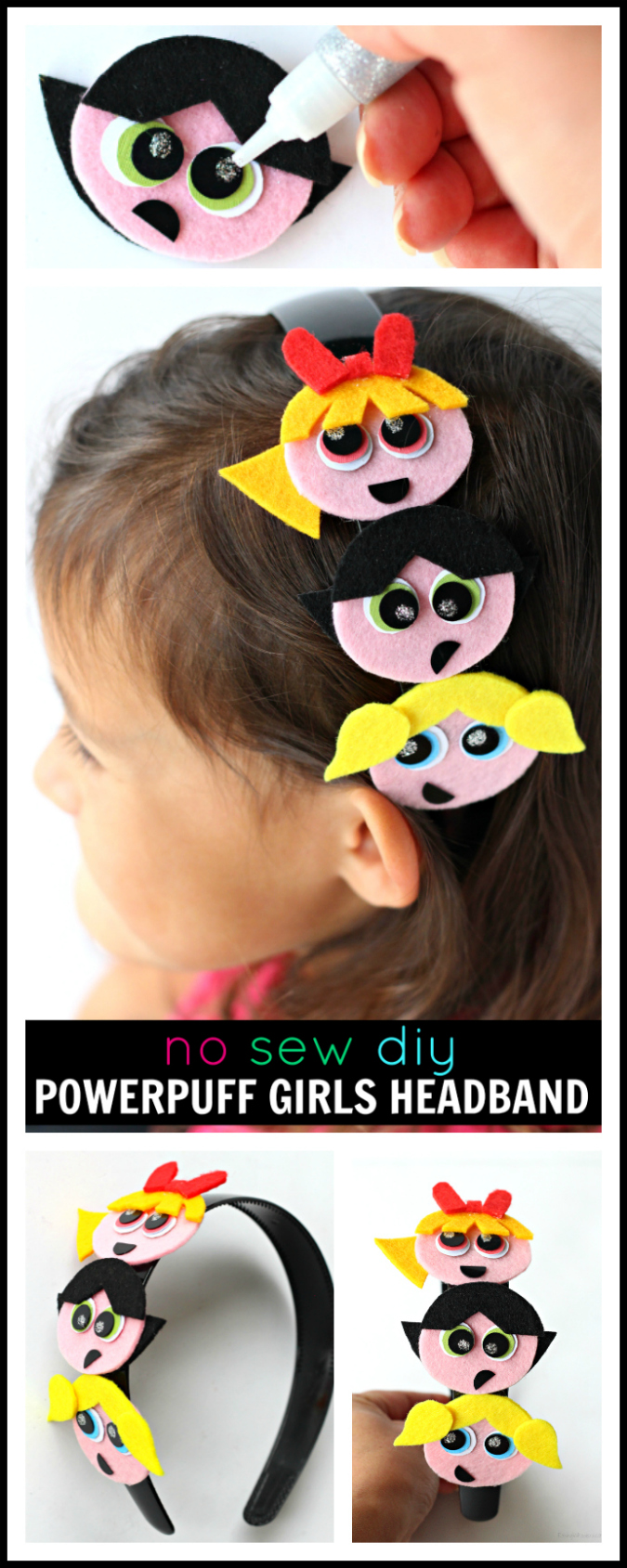 Powerpuff girls headband diy pinterest