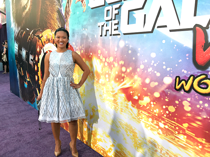 Guardians of the galaxy red carpet dress