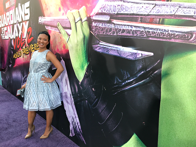 Guardians of the galaxy vol 2 red carpet dress
