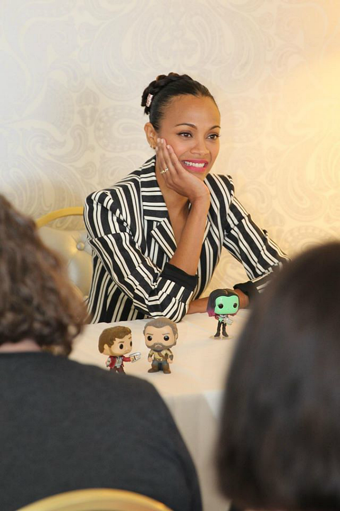 Zoe Saldana interview guardians of the galaxy vol. 2