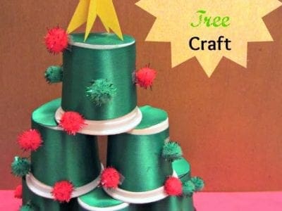 DIY K-cup Christmas tree craft