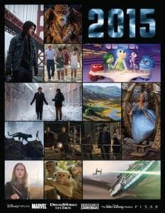 2015 Disney movies list