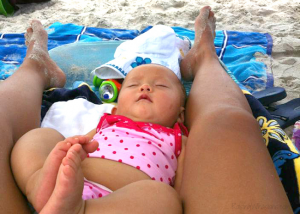 Baby humor beach
