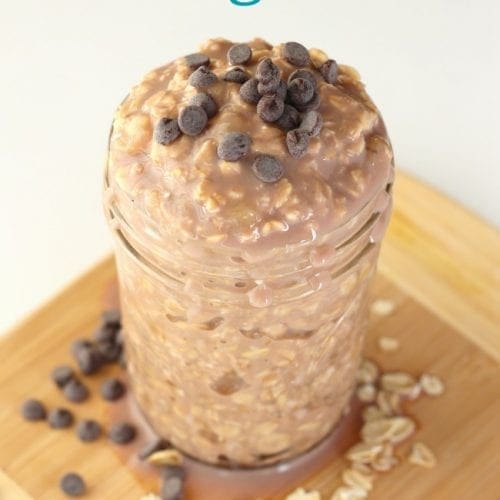 Banana chocolate overnight oats