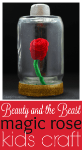 Beauty and the beast rose craft