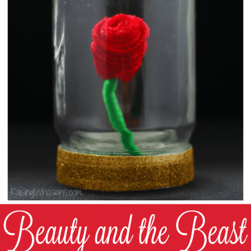 Beauty and the beast rose craft