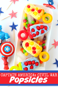 Captain America civil war popsicles