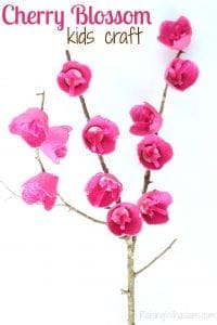 Cherry blossom kids craft