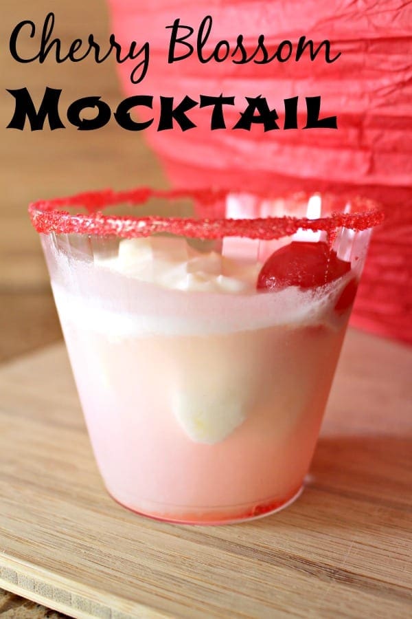 Cherry Blossom Mocktail Drink Recipe | Great for Parties