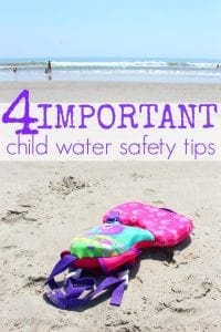 Child water safety tips puddle jumper