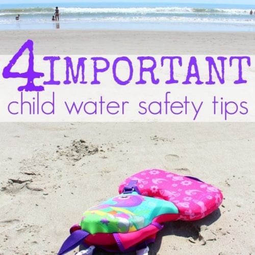 Child water safety tips puddle jumper