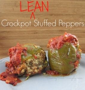 Crockpot lean stuffed peppers