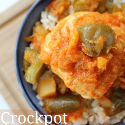 Crockpot pineapple chicken with sriracha