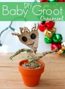 DIY baby groot ornament