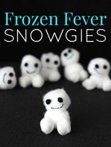 DIY Disney frozen fever snowgies kids craft